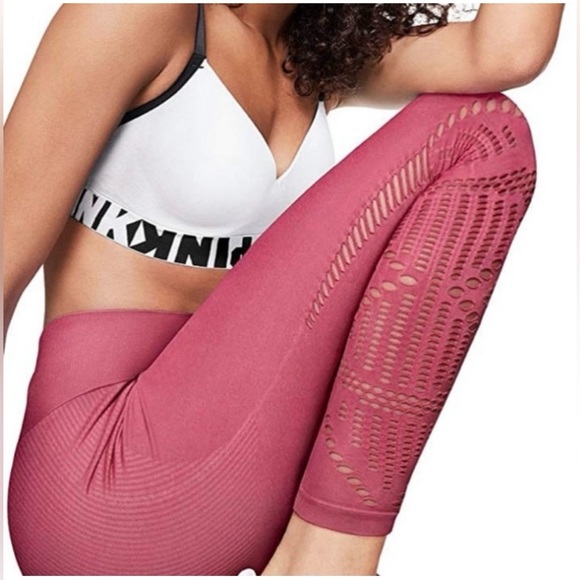 PINK Victoria's Secret Pants - Pink Victoria’s Secret Cool&Comfy High Waist Ankle Tights Leggings  Size Small